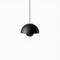 Mid-Century Dome Pendant Light — Glare-Free Metal Shade, 15 Colours