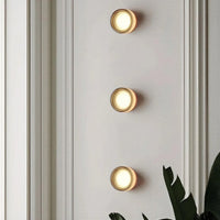 Dimpled Acrylic Wall Sconce — Round LED Light, Wall or Ceiling