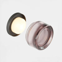 Dimpled Acrylic Wall Sconce — Round LED Light, Wall or Ceiling