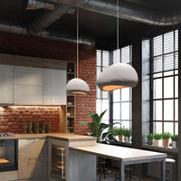 Wabi-Sabi Pendant Light — Sculptural Fibreglass Shade