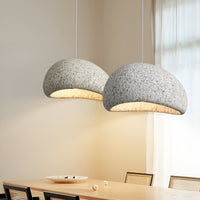 Wabi-Sabi Pendant Light — Sculptural Fibreglass Shade