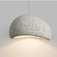 Wabi-Sabi Pendant Light — Sculptural Fibreglass Shade