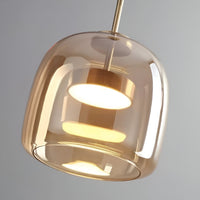 Smoked Glass Pendant Light — Hand-Blown Glass, Single or Trio