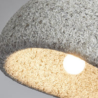 Wabi-Sabi Pendant Light — Sculptural Fibreglass Shade