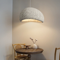 Wabi-Sabi Pendant Light — Sculptural Fibreglass Shade