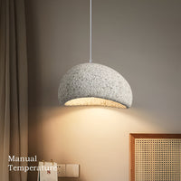 Wabi-Sabi Pendant Light — Sculptural Fibreglass Shade