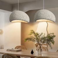 Wabi-Sabi Pendant Light — Sculptural Fibreglass Shade