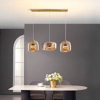 Smoked Glass Pendant Light — Hand-Blown Glass, Single or Trio
