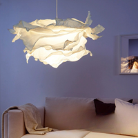 Paper Cloud Pendant Light — Sculptural Parchment Shade