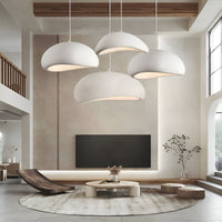 Wabi-Sabi Pendant Light — Sculptural Fibreglass Shade