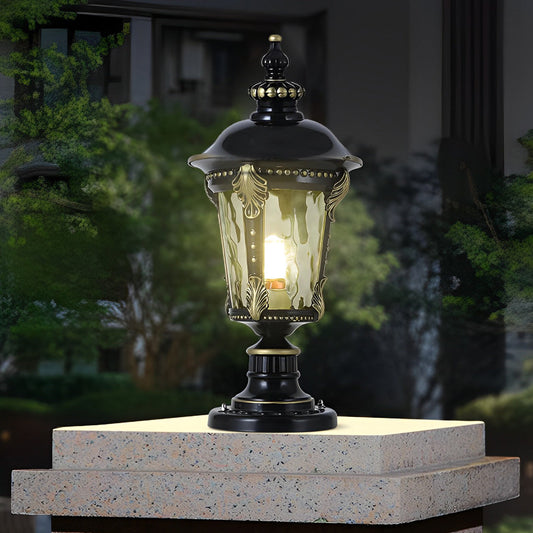 PillarGlow | Elegant Retro Solar Aluminum Post Cap Light 0