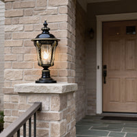 PillarGlow | Elegant Retro Solar Aluminum Post Cap Light 3