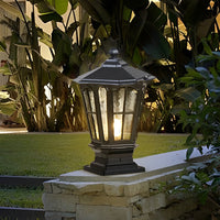 PillarStone | Elegant Retro Pavilion-Style LED Outdoor Light Fixture 11