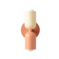 Colourful Up and Down Wall Light — Double Head Iron Sconce