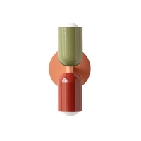 Colourful Up and Down Wall Light — Double Head Iron Sconce