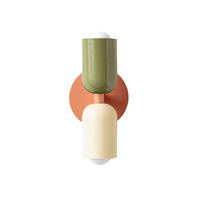 Colourful Up and Down Wall Light — Double Head Iron Sconce