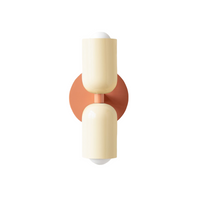 Colourful Up and Down Wall Light — Double Head Iron Sconce
