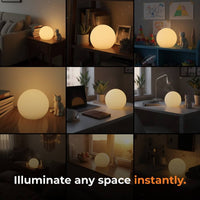 Rechargeable Globe Table Lamp — 16 Colour LED with Remote