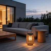 RattanGlow | Elegant Rustic Solar LED Outdoor Lantern Light 2