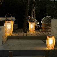 RattanGlow | Elegant Rustic Solar LED Outdoor Lantern Light 7