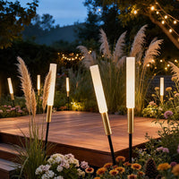 ReedGlow | Elegant Natural Outdoor LED Landscape Light Spikes 6