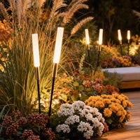 ReedGlow | Elegant Natural Outdoor LED Landscape Light Spikes 8