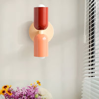 Colourful Up and Down Wall Light — Double Head Iron Sconce