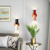 Colourful Up and Down Wall Light — Double Head Iron Sconce