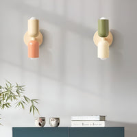 Colourful Up and Down Wall Light — Double Head Iron Sconce
