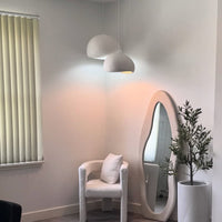 Wabi-Sabi Pendant Light — Sculptural Fibreglass Shade