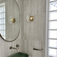 Tide Ripple Glass Wall Light — Stacked Disc LED Wall Sconce