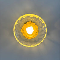 Tide Ripple Glass Wall Light — Stacked Disc LED Wall Sconce
