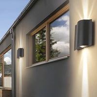 WavyGlow | Modern Elegant Aluminum Outdoor Up-Down Wall Light 0