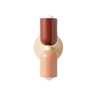 Colourful Up and Down Wall Light — Double Head Iron Sconce