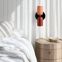 Colourful Up and Down Wall Light — Double Head Iron Sconce