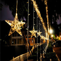 Star curtain fairy lights, 2.5 m – view 5
