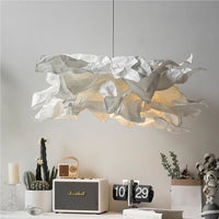 Paper Cloud Pendant Light — Sculptural Parchment Shade