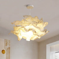 Paper Cloud Pendant Light — Sculptural Parchment Shade