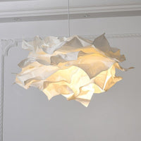 Paper Cloud Pendant Light — Sculptural Parchment Shade