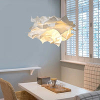 Paper Cloud Pendant Light — Sculptural Parchment Shade
