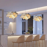 Paper Cloud Pendant Light — Sculptural Parchment Shade