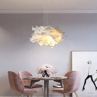 Paper Cloud Pendant Light — Sculptural Parchment Shade