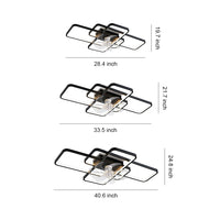 7-blade clear ceiling fan with dimmable LED light – view 15