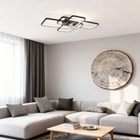 7-blade clear ceiling fan with dimmable LED light – view 7
