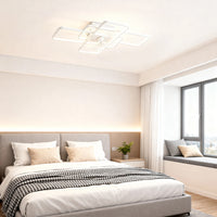 7-blade clear ceiling fan with dimmable LED light – view 9