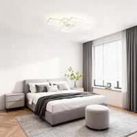7-blade clear ceiling fan with dimmable LED light – view 8