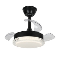 52 cm 3-blade ceiling fan with dimmable light – view 2