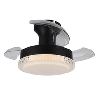 52 cm 3-blade ceiling fan with dimmable light – view 1