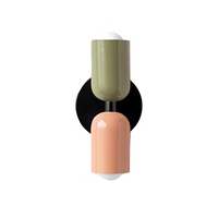 Colourful Up and Down Wall Light — Double Head Iron Sconce
