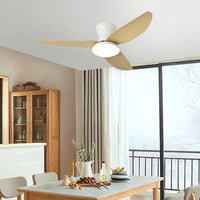 Low-profile 3-blade ceiling fan with dimmable light – view 6